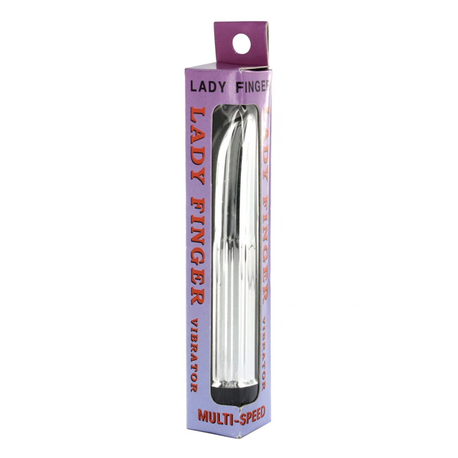 Ladyfinger Mini Vibrator (Silver)